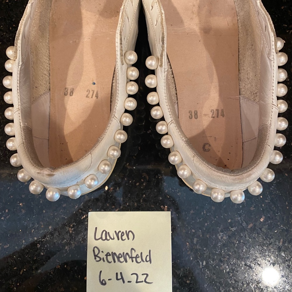 SOLD 🦄Golden Goose Pearl Necklace Superstars Sz 38🦄 - Picture 6 of 15